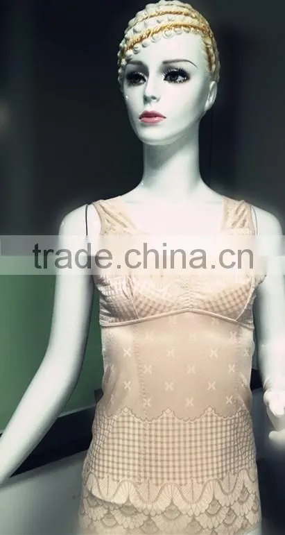 2015 Fashion design woman silk clothes ladies underwear tops