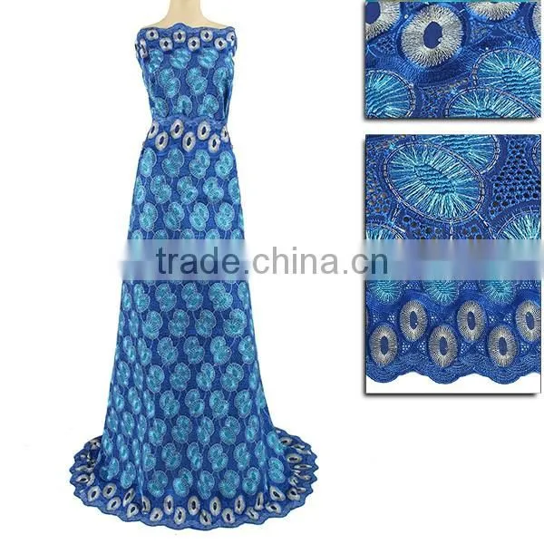 Wholesales swiss lace fabric new lace design for ladies suit