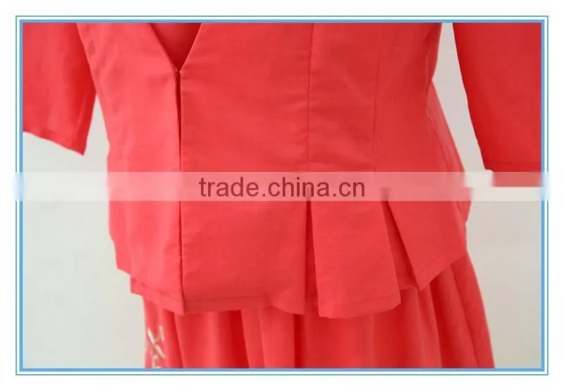 Modern Pretty Fancy Embroidery Pleats Skirt Suits women suits for wedding