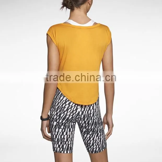 2014 comfortable super-soft cropped womens T-shirt