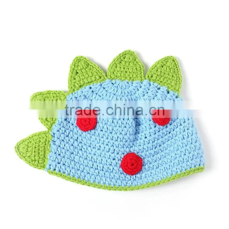infant crocodile animal photo props for newborns hand crochet hat wholesale