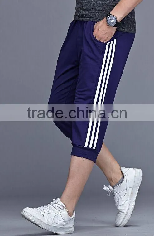 custom made cheap designer mans capri training pants men running sport pants