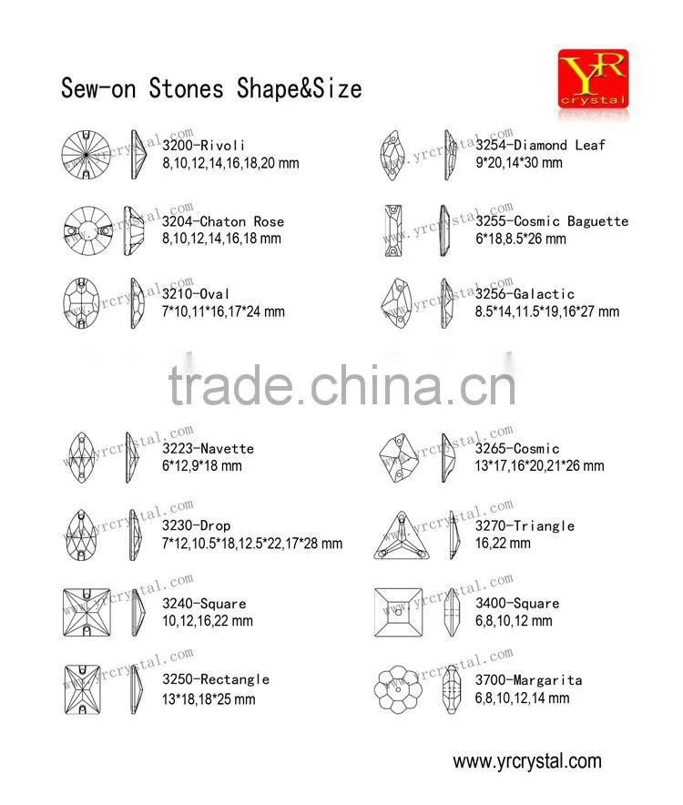 crystal sew-on beads red light siam sew on stones