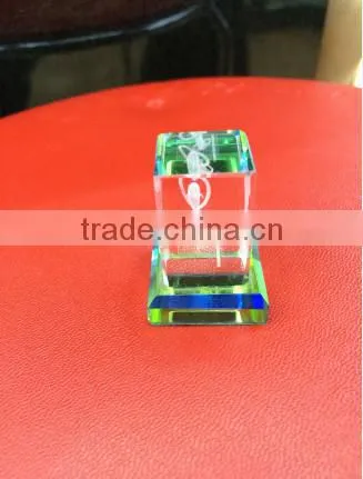2D/3D Laser Crystal Engraving,Crystal Cube,Crystal Ball With Base for Gift