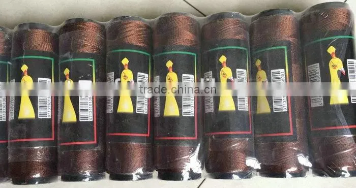 Custom Extra Strong Good Elasticity 100%Polyester Braid Waxed Thread