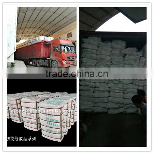 40s/2 short fiber staple 100% spun polyester yarn China Manufacturers