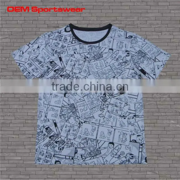 Cotton jersey customized printed t shirt