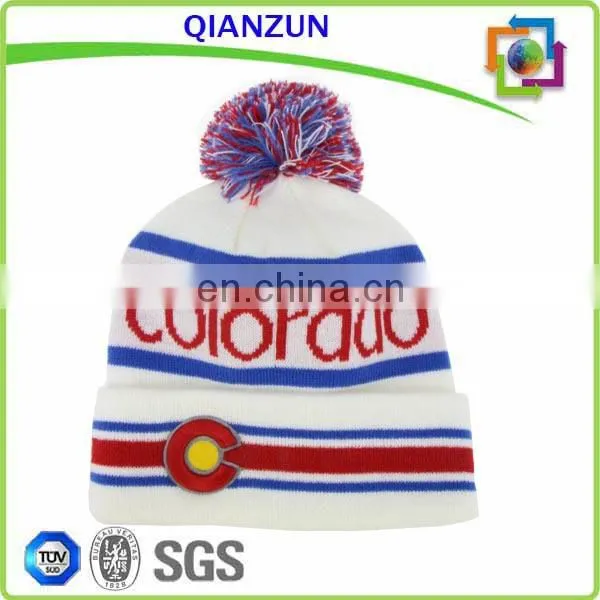 Pom Custom Embroidery Beanie