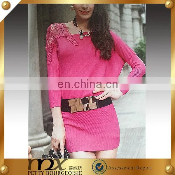 Wholesale bat sleeves pullover knitted pullover