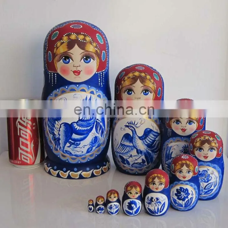 Wood High quality Handmade Matryoshka stacking Nesting doll