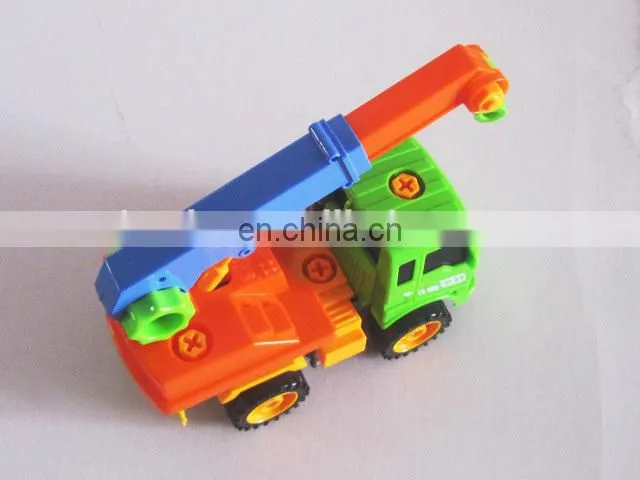 Most Popular Design DIY Removable Truck inertial crane truckToy