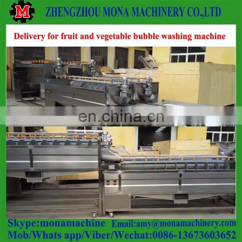 High Speed Ozone sterilizing vegetable washing machine / Bubble fruit washing machine