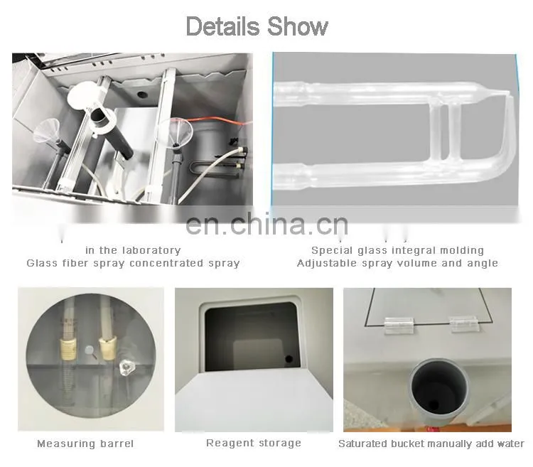 for plating equipment Salt Corrosion Test Machine cass acetic acid corrosion salt spray test chamber price with safety