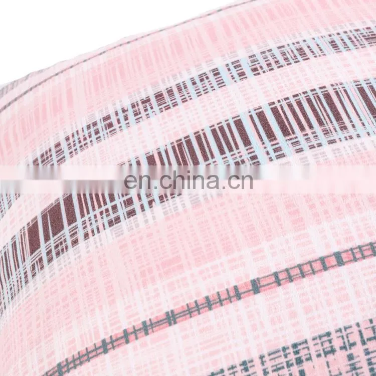 Pink stripe printed cute colorful pompom home indoor decorative throw pillows/cushion