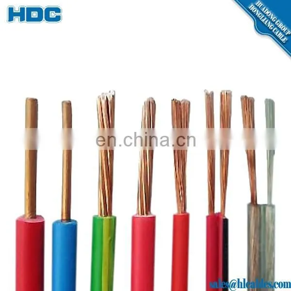 Copper Conductor Material and Insulated Type 6 AWG Copper Wire