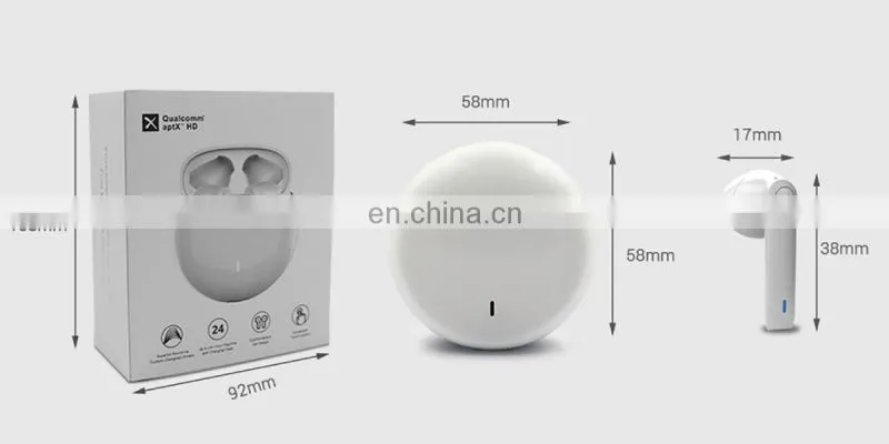 Noise Cancelling QI Stable Sound Qualty smart sensor Qualcomm v5.0 TWS wireless earphone earbuds