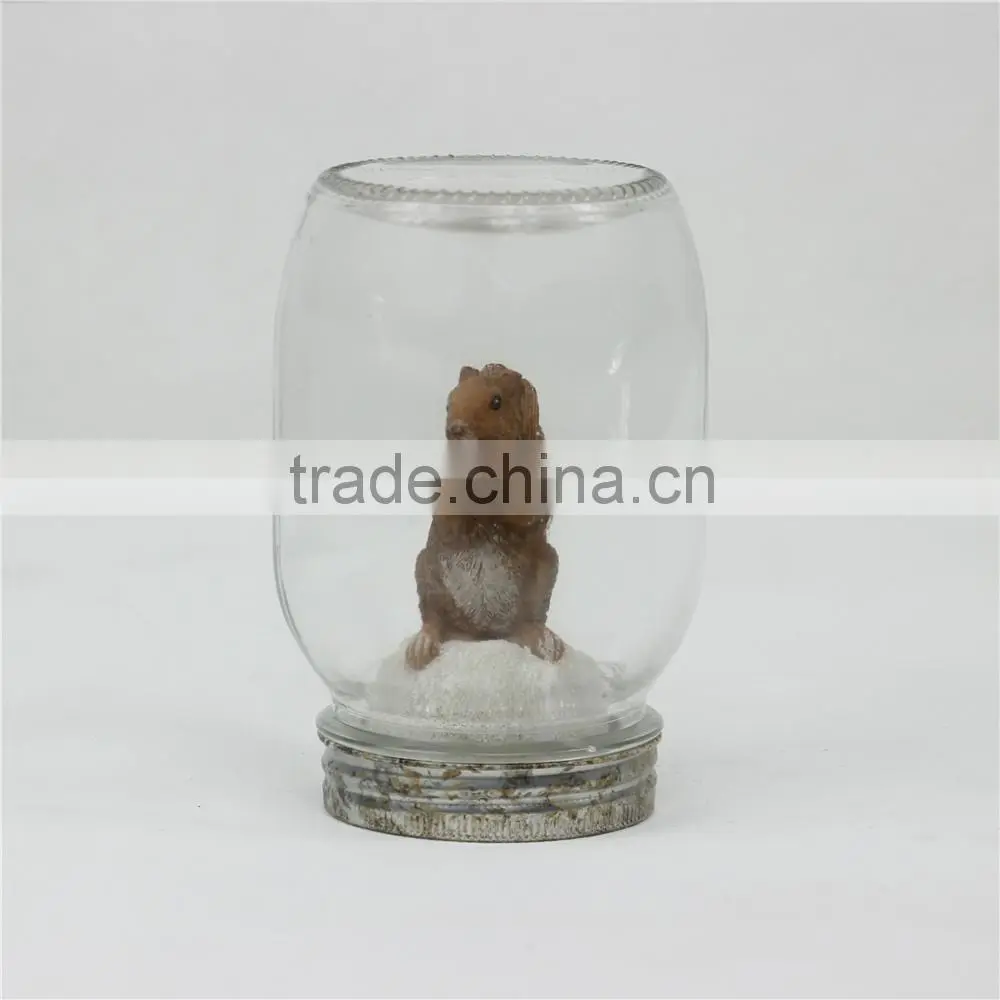 Squirrel Ceramic Decoration,Animal Glass Decoration,Handstand Glass Decoration
