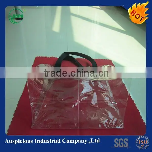 Cheap plastic tote bag pvc shopping bags printed