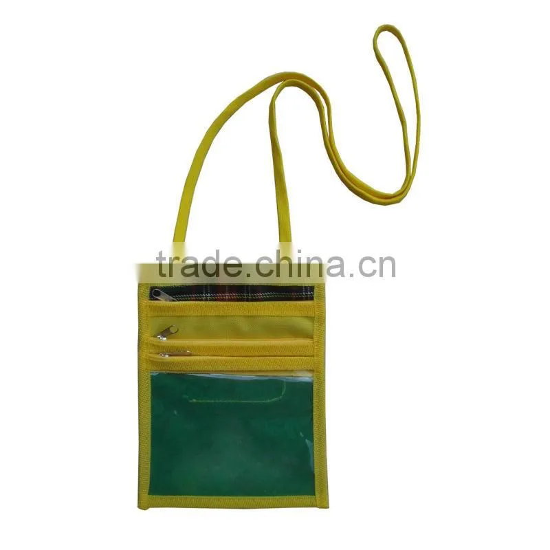sling bag student travel bag for kids Plastic id tag hanging card holder swing tag