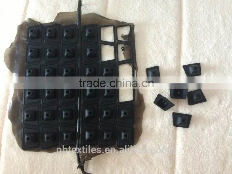 Silicone rubber push button