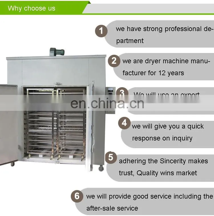 Automatic Onion Coconut Copra Grain Fruit Food Dryer Drying Machine
