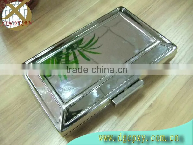 Box evening bag hardware/hard frame handbag