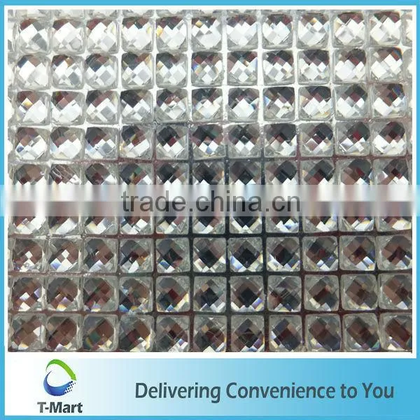 Cheap price rhinestone sticker sheet for wedding decoration