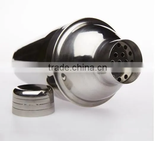 2015 professtional bar shaker bottle, unique shape cocktail shaker, handmade stainless steel wine shaker