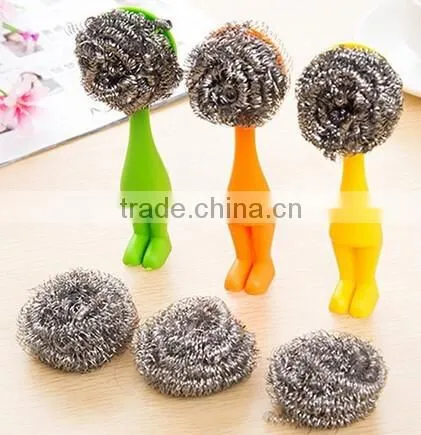 High quality and cheap stainless steel scourer/sponge/cleaning ball for Kichen