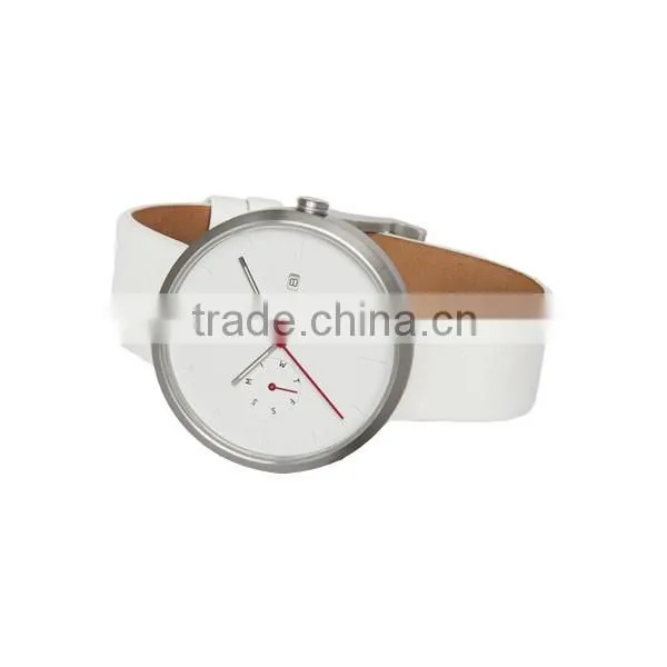 Fashion design new arrival stainless steel case custom watches with leather strap