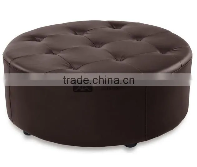 OT-105 Living Room Synthetic Leather Pouf with buttons