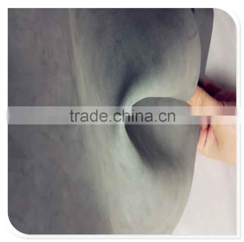 Genuine finish nubuck leather for saddle leather
