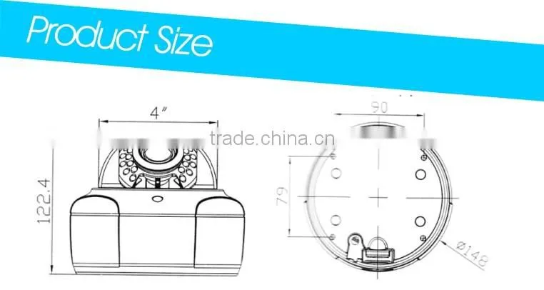 onvif 2.4 protocol hi3516A sony 178 CMOS sensor motion detection 5.0MP HD network IR Dome IP Camera