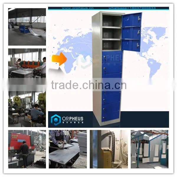 Fashion design free standing cabinet steel charger lockers public cell phone charging station