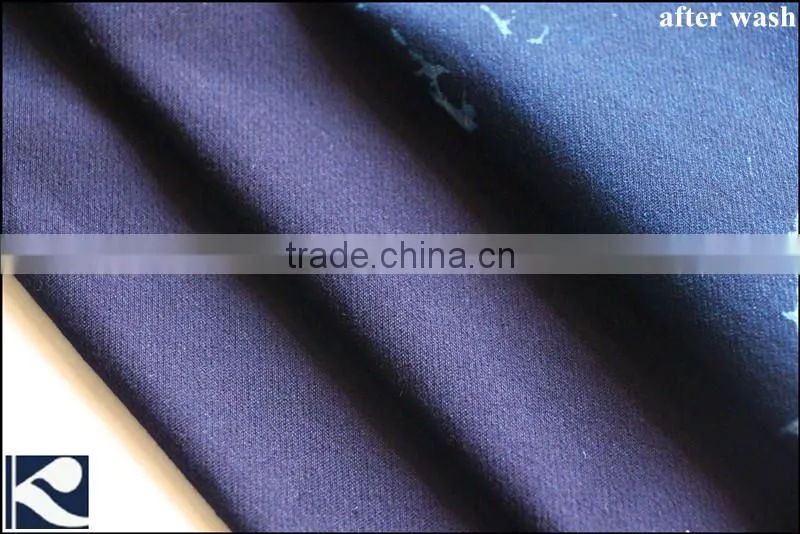 Heavy cotton poly knit denim