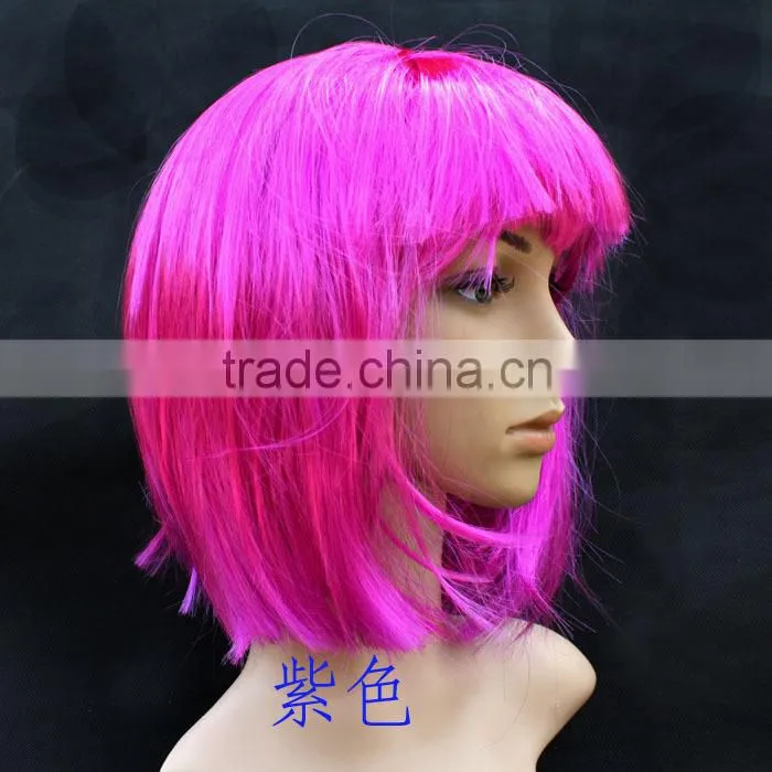 Hot sale artificial cosplay wig for girl