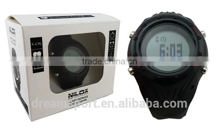 Wireless Heart Rate Monitor Chest Belt Wrist Pedometer Watch For Sports Running