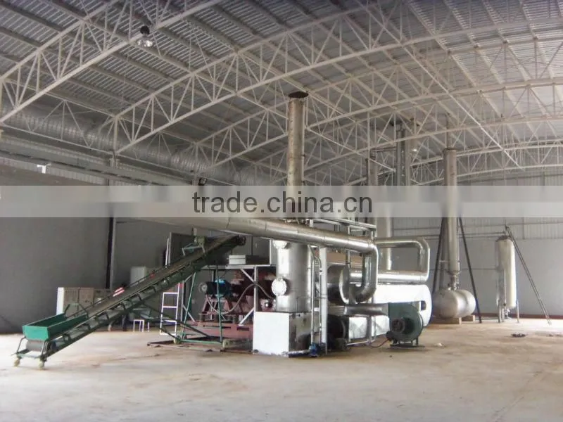Hot selling used plastic recycling machinery waste tire pyrolysis to oil machine with CE