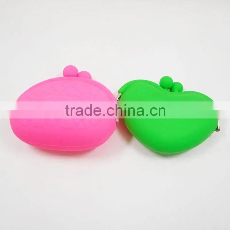 Best Quality Clip Purse Wallet Solid Color Silicone Coin Holder Mini Money Pocket Purse