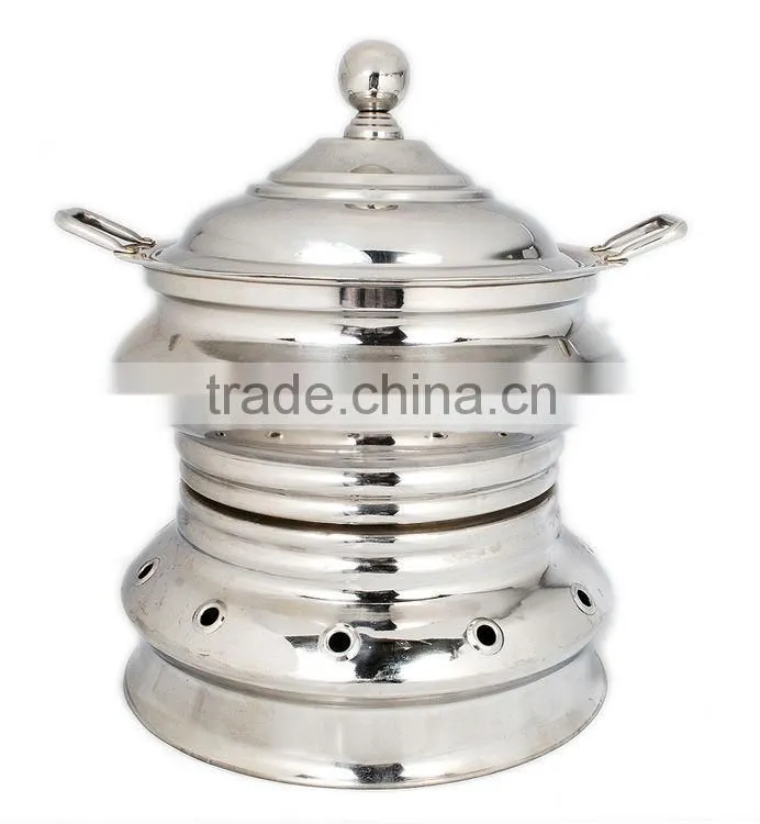 Steel Cheffing Dish, Wedding & Party utensils, food serving dish, hot keeping dish, Catering item, Hotel & Restaurant utensils