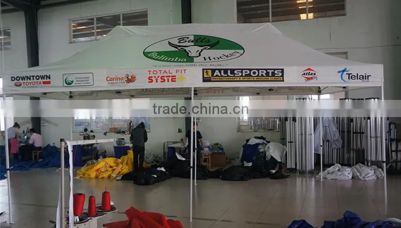 folding gazebo 10x10 ft digital printing 300g polyester with pvc coating