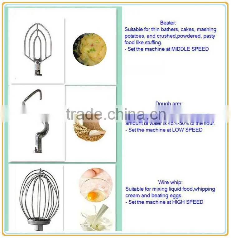 Professional Electric Pastry Mixer/Electric Food Mixer/ 5-7L Planetary Mixer