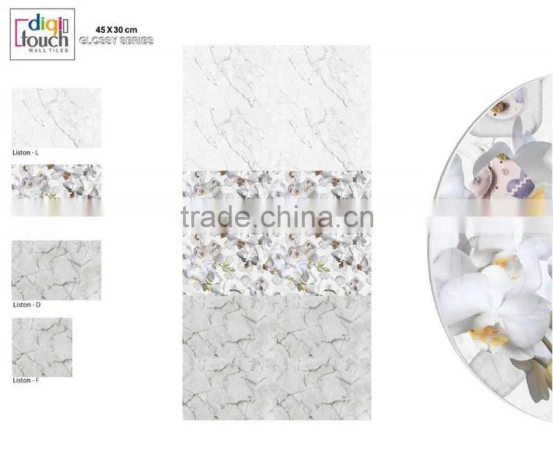 Grey Glossy Wall tiles 60X30