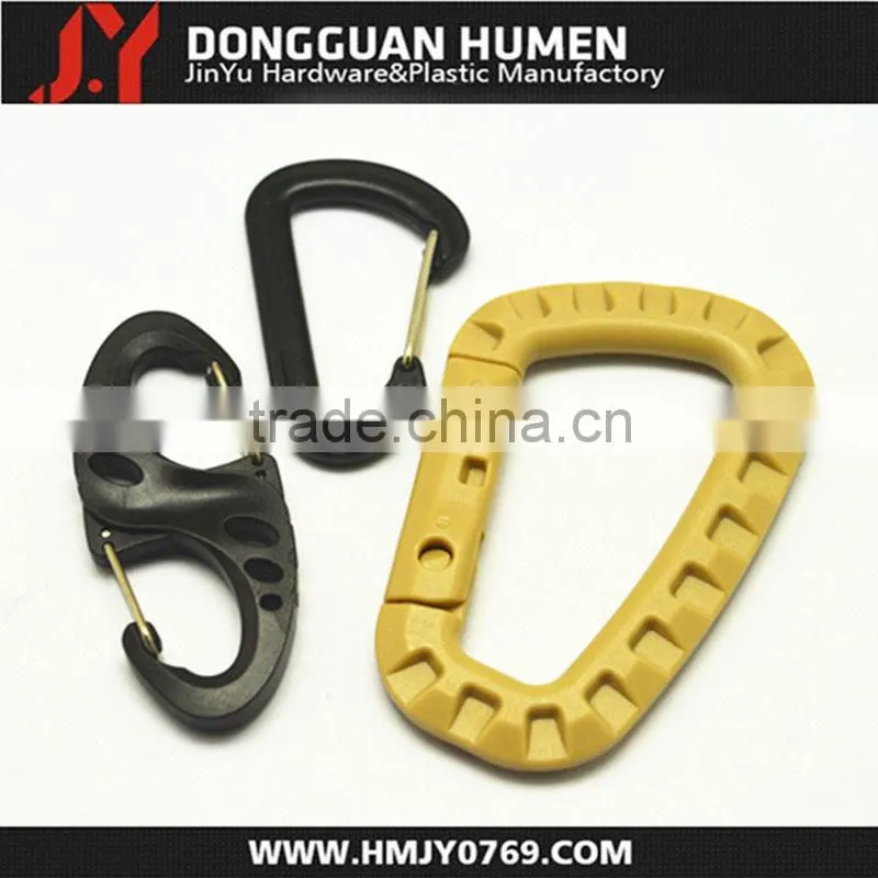 Dongguan Jinyu S hooks plastic carabineer clips for bags