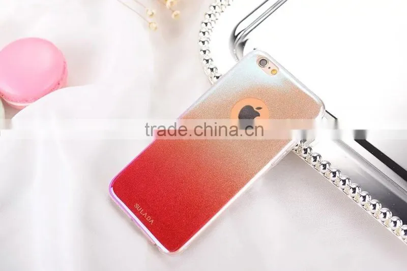 Gradient Glitter rhinestone Bling Case for iPhone 6Plus Soft TPU Rubber Back Cover for iPhone 6s Plus SLD Star Series MT-5804