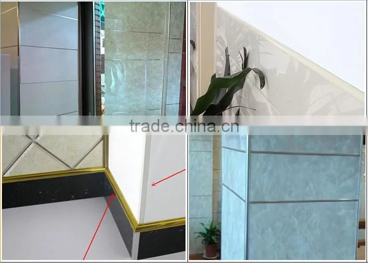 2016 Industrial low price chromed finish aluminum corner tile trim for interior tile protection