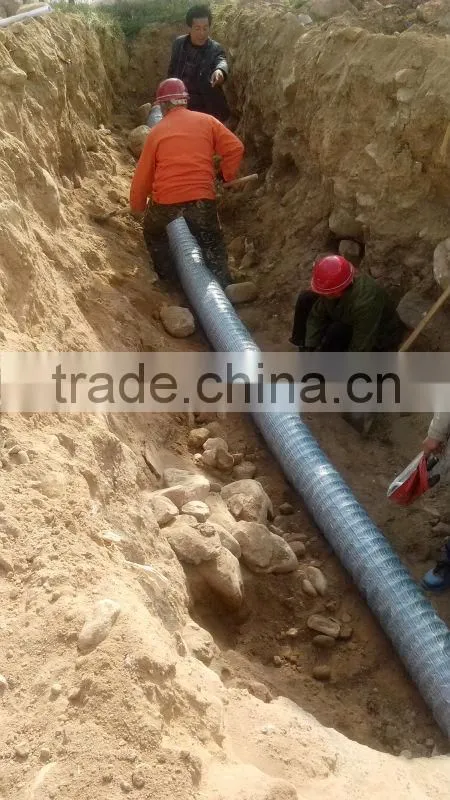 Steel-plastic composite flexible permeable hose