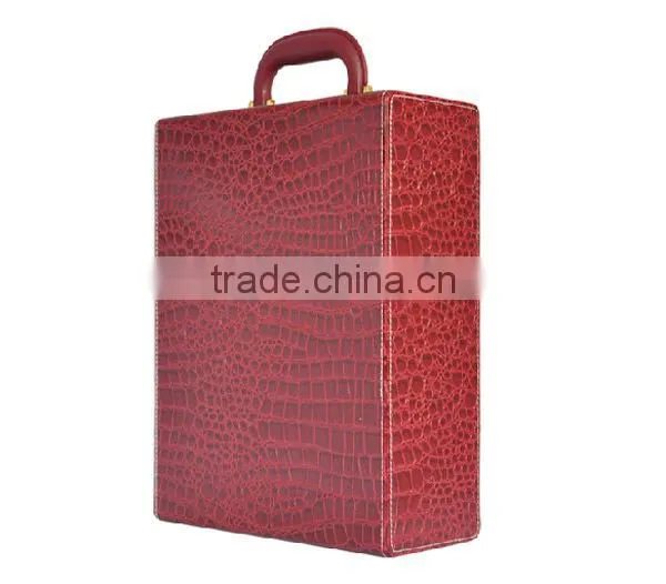 Multicolor High Quality Leather wine case,wine gift set