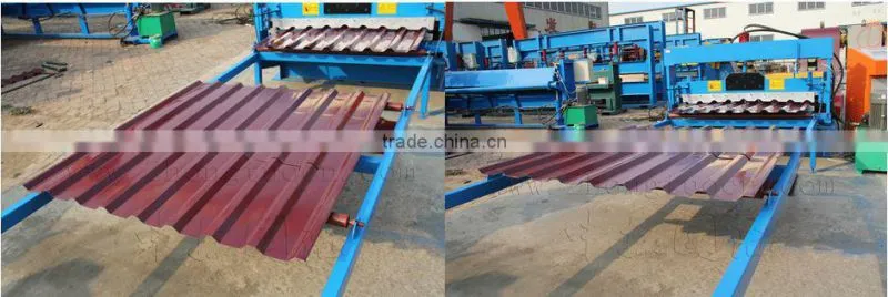 corrugated sheet metal roof making machine, Double Layer for Corrugated and Trapezoidal Roof Tile Machine