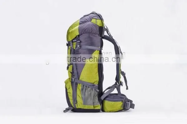 Large capacity green hiking backpack,camping backpack